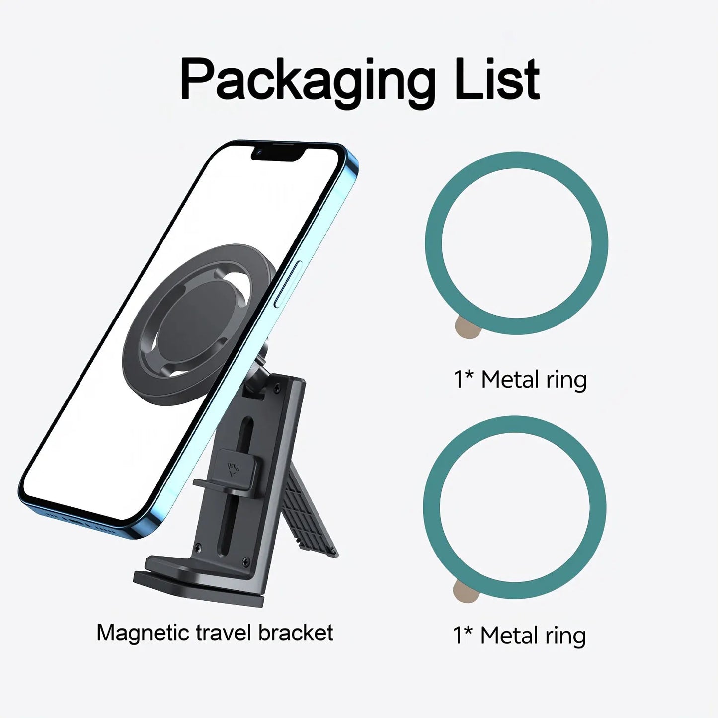 Magnetic Phone Holder for Airplane & Desk – Hands-Free Travel Essential