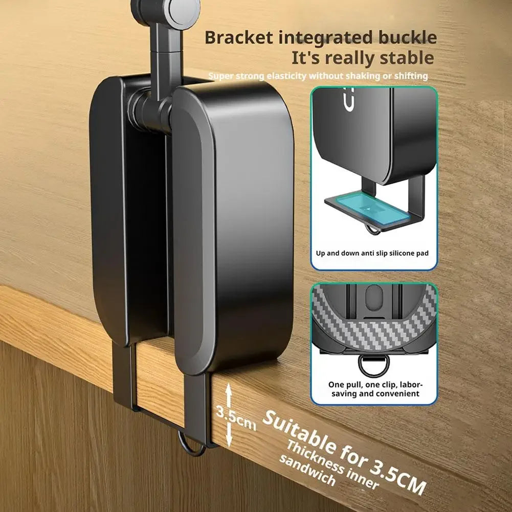 Foldable Magnetic Phone Holder – Portable Travel Stand for Desk, Airplane & Train