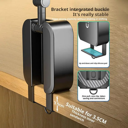 Foldable Magnetic Phone Holder – Portable Travel Stand for Desk, Airplane & Train