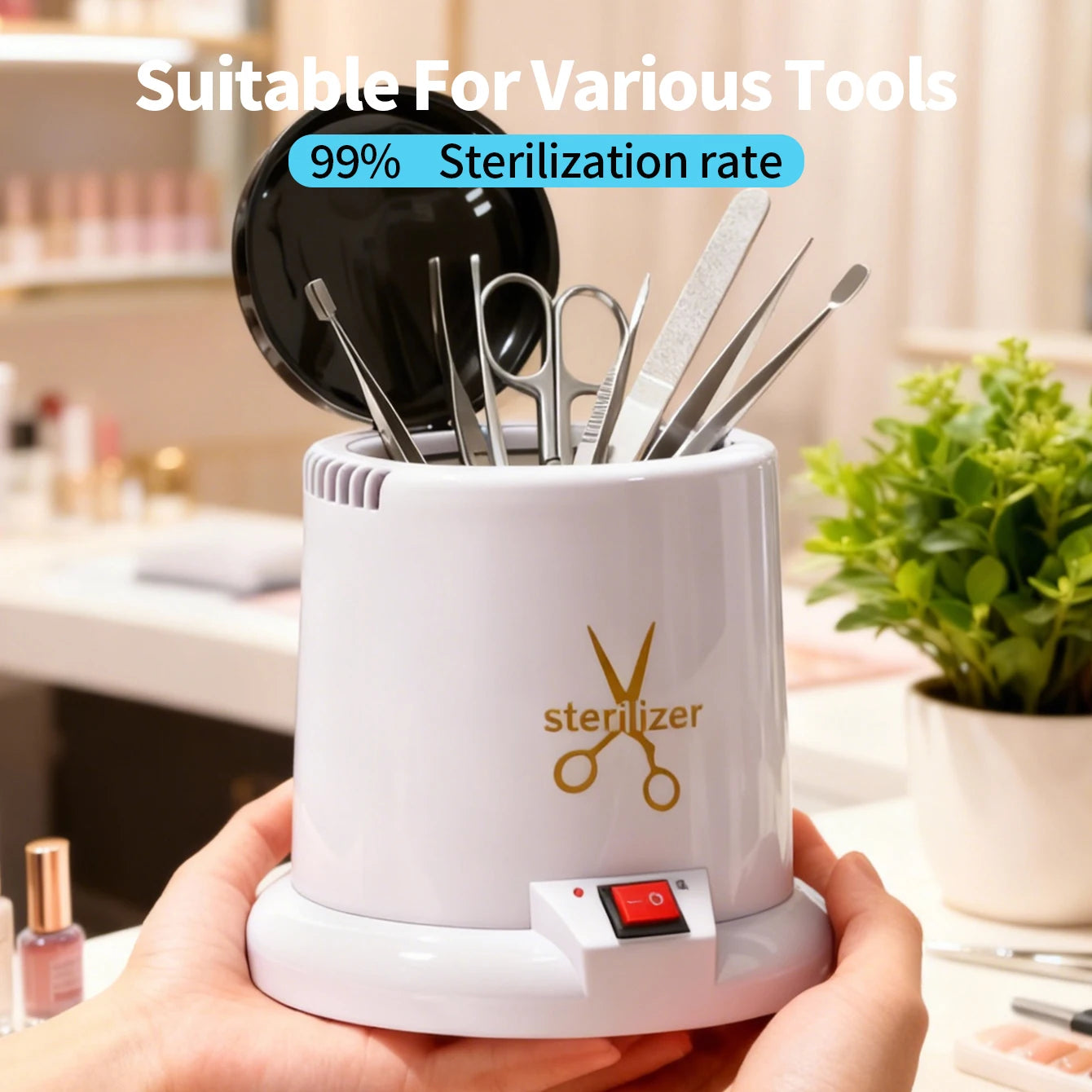 High Temperature Nail Tool Sterilizer for Manicure e Pedicure