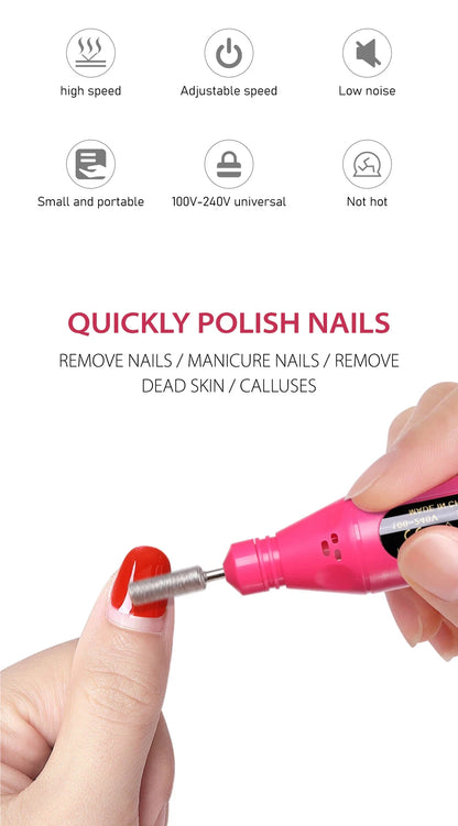 Portable Nail Drill for Manicure & Pedicure