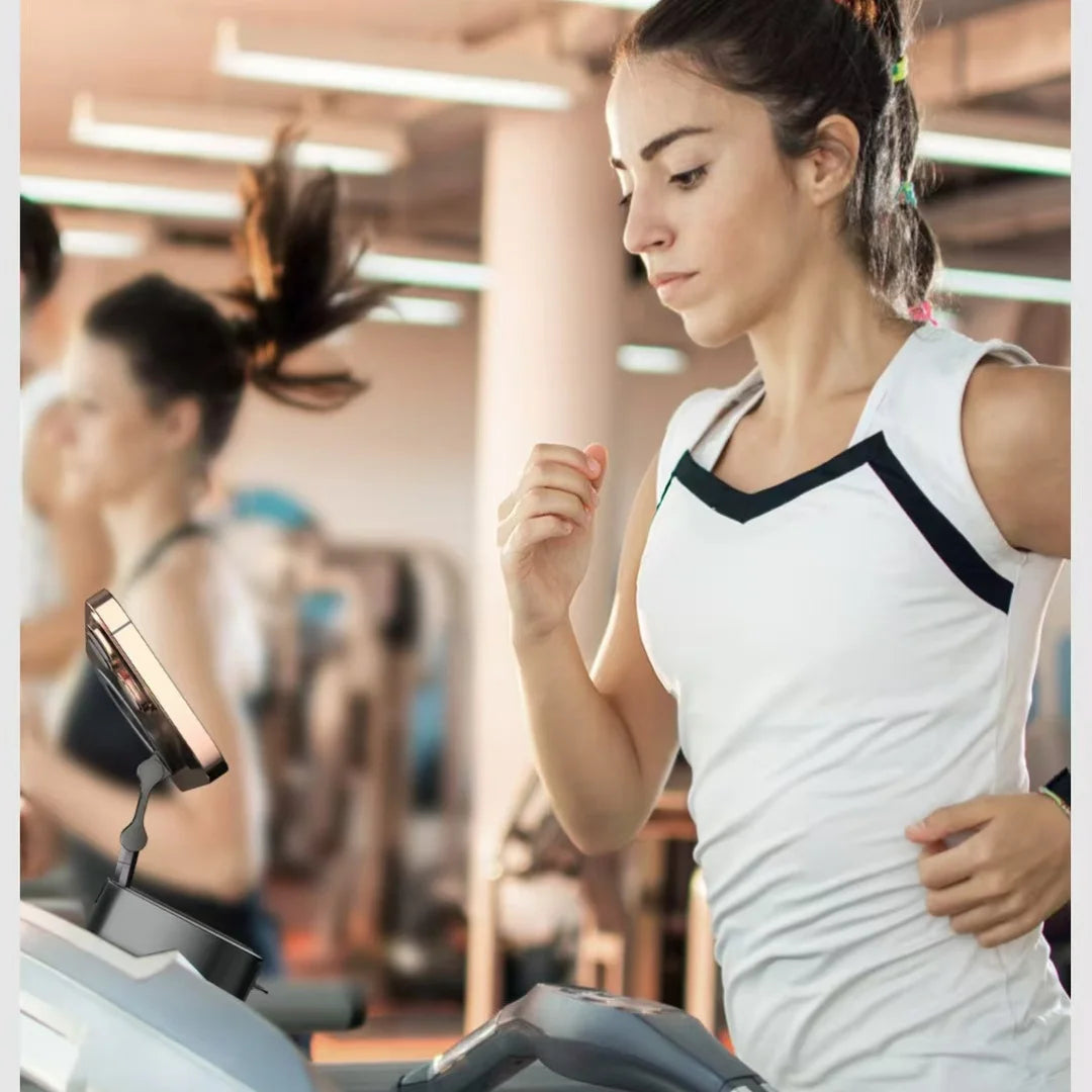 Foldable Magnetic Phone Holder – Portable Travel Stand for Desk, Airplane & Train