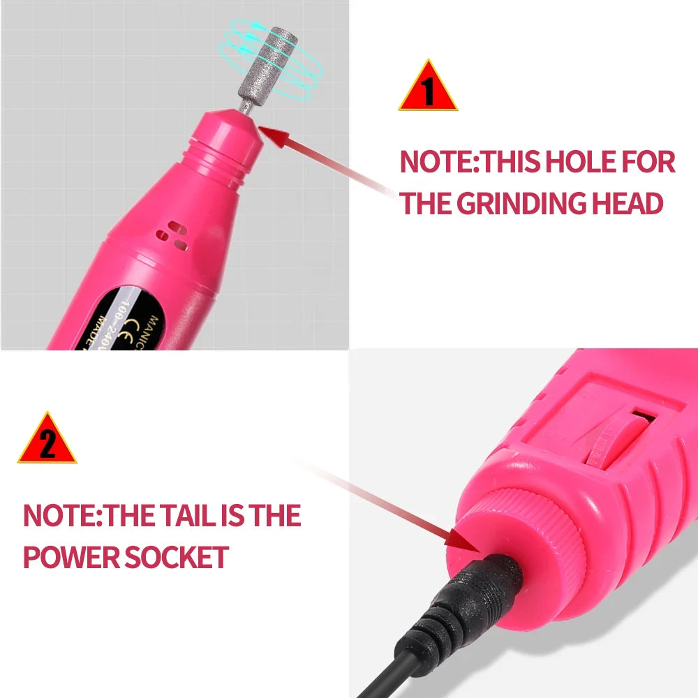 Portable Nail Drill for Manicure & Pedicure