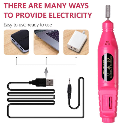 Portable Nail Drill for Manicure & Pedicure