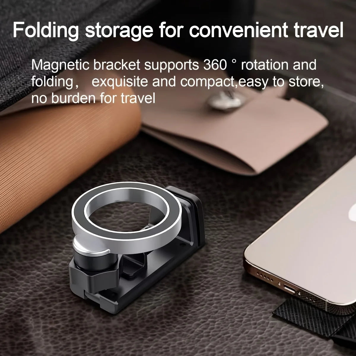 Magnetic Phone Holder for Airplane & Desk – Hands-Free Travel Essential