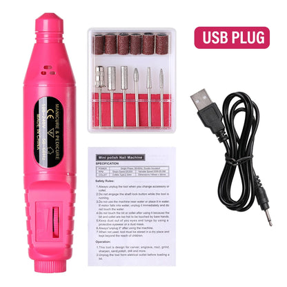 Portable Nail Drill for Manicure & Pedicure