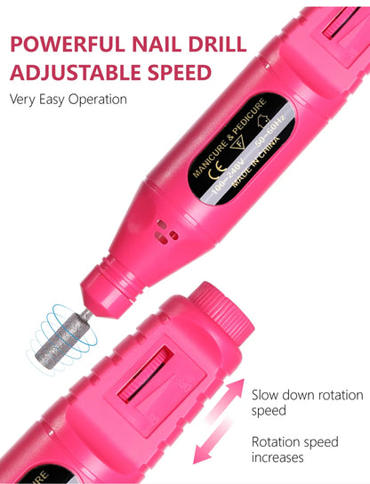 Portable Nail Drill for Manicure & Pedicure