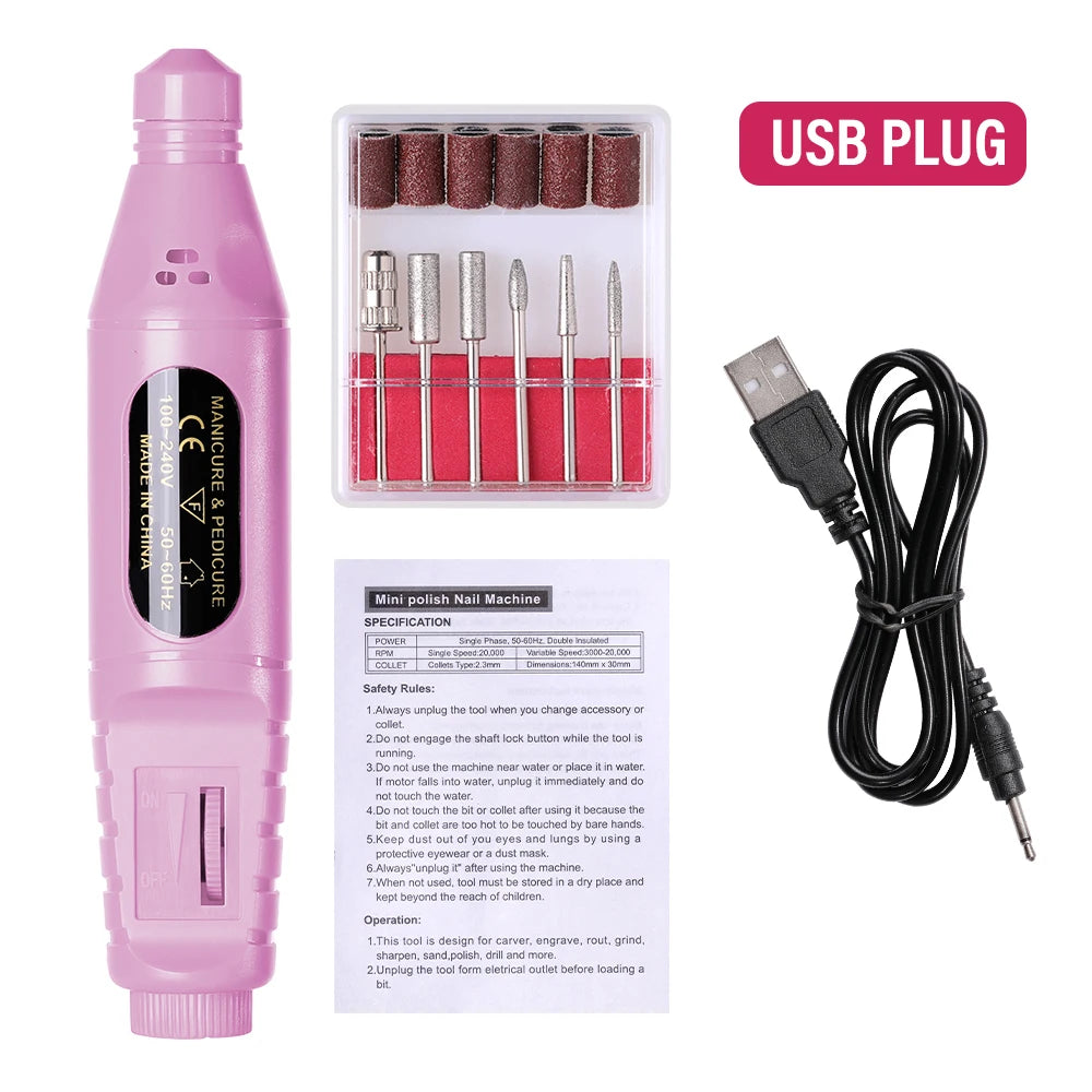 Portable Nail Drill for Manicure & Pedicure